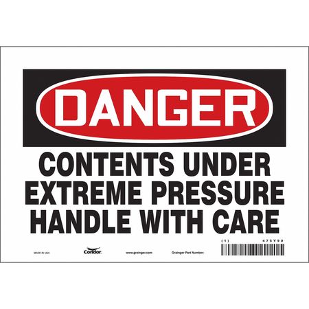 Chemical Sign,10"w,7" H,0.004" Thickness