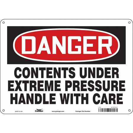 Chemical Sign,14" W,10" H,0.004" Thick (