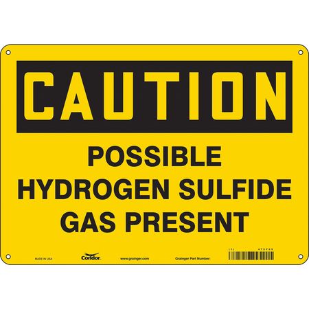 Chemical Sign,14" W,10" H,0.055" Thick (