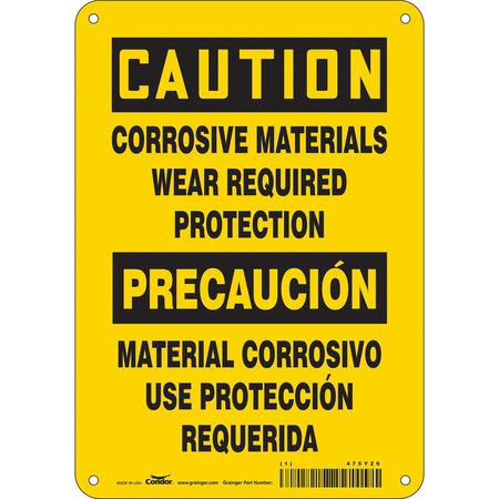 Chemical Sign,7"w,10" H,0.055" Thickness