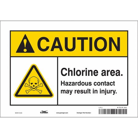 Chemical Sign,10"w,7" H,0.004" Thickness