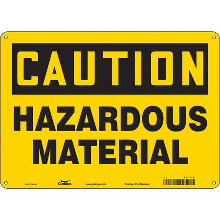 Chemical Sign,14" W,10" H,0.055" Thick (