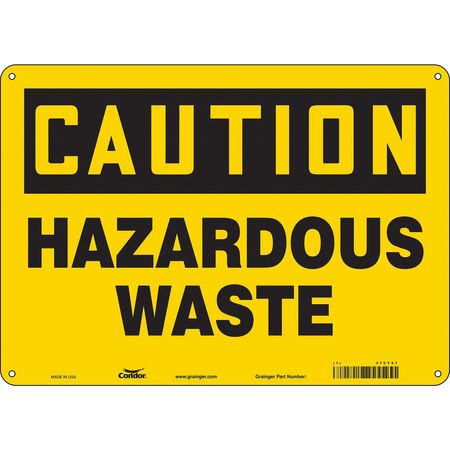 Chemical Sign,14" W,10" H,0.055" Thick (