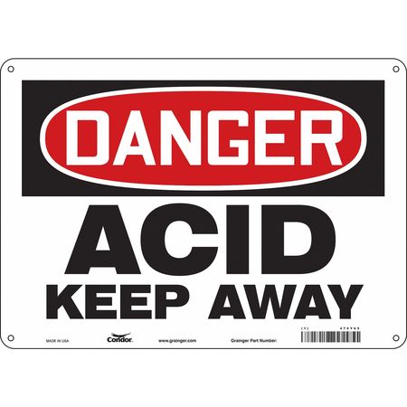 Chemical Sign,14" W,10" H,0.055" Thick (