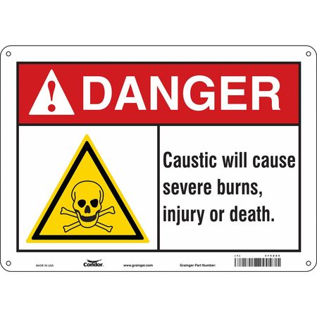 Chemical Sign,14" W,10" H,0.055" Thick (