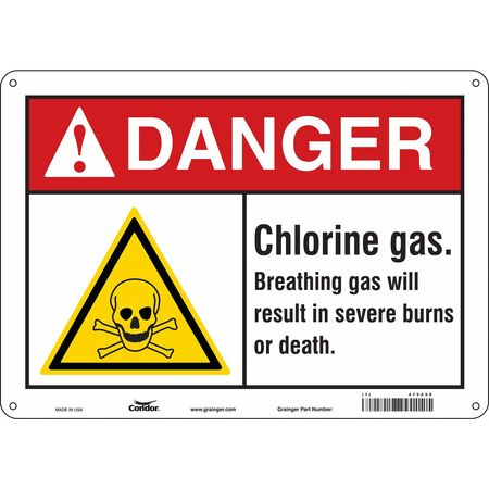 Chemical Sign,14" W,10" H,0.055" Thick (