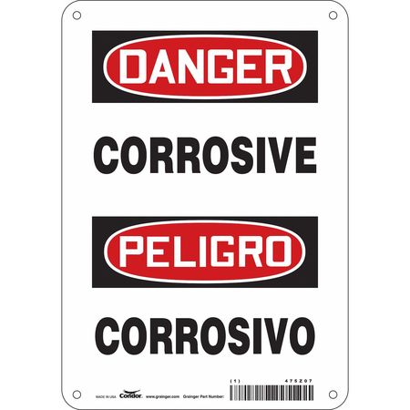 Chemical Sign,7"w,10" H,0.055" Thickness