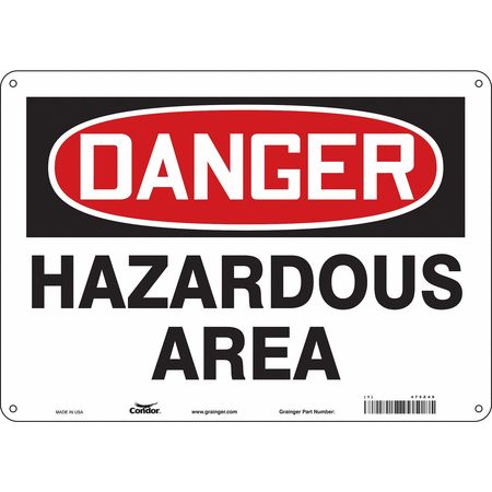 Chemical Sign,14" W,10" H,0.055" Thick (