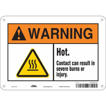 Danger Sign,10" W X 7" H,0.055" Thick (3