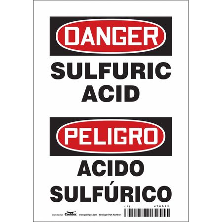 Chemical Sign,7"w,10" H,0.004" Thickness