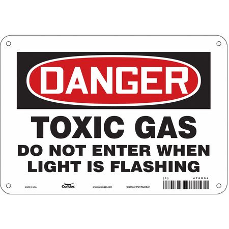 Chemical Sign,10"w,7" H,0.055" Thickness