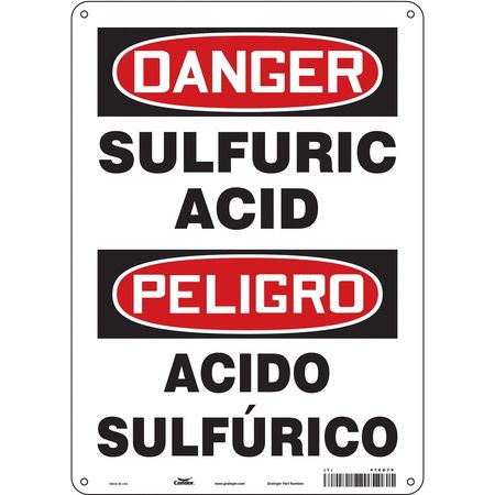 Chemical Sign,10" W,14" H,0.055" Thick (