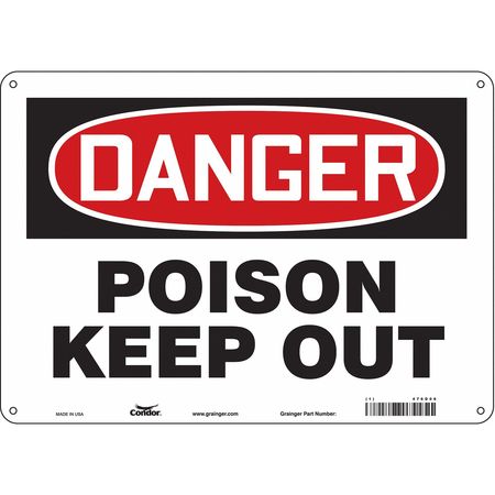 Chemical Sign,14" W,10" H,0.055" Thick (