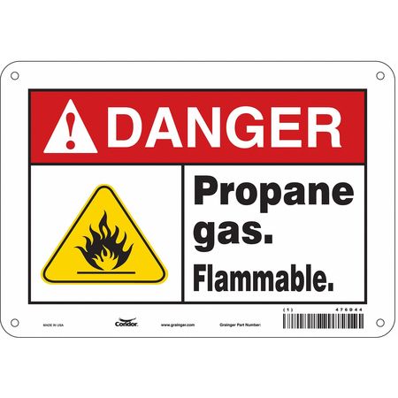 Chemical Sign,10"w,7" H,0.055" Thickness