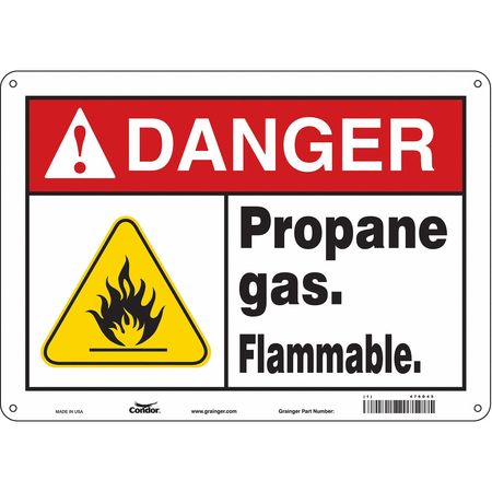 Chemical Sign,14" W,10" H,0.055" Thick (