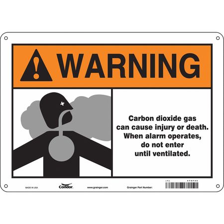 Chemical Sign,14" W,10" H,0.055" Thick (