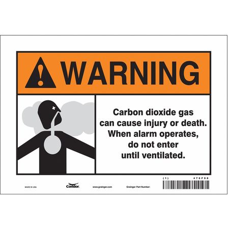 Chemical Sign,10"w,7" H,0.004" Thickness