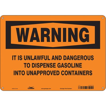 Chemical Sign,14" W,10" H,0.055" Thick (