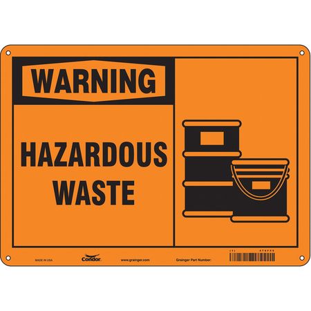 Chemical Sign,14" W,10" H,0.055" Thick (