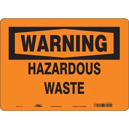 Chemical Sign,14" W,10" H,0.004" Thick (