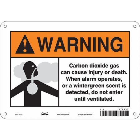 Chemical Sign,10"w,7" H,0.055" Thickness