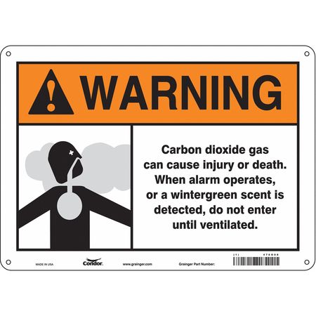 Chemical Sign,14" W,10" H,0.055" Thick (