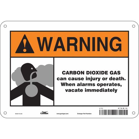 Chemical Sign,10"w,7" H,0.055" Thickness