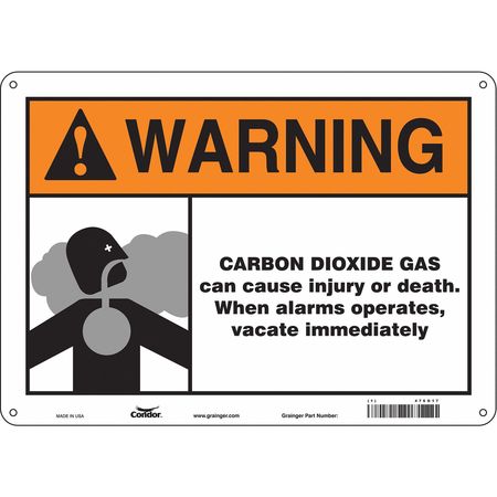 Chemical Sign,14" W,10" H,0.055" Thick (