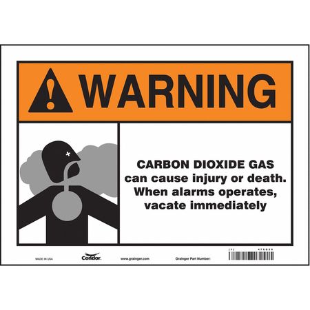 Chemical Sign,14" W,10" H,0.004" Thick (