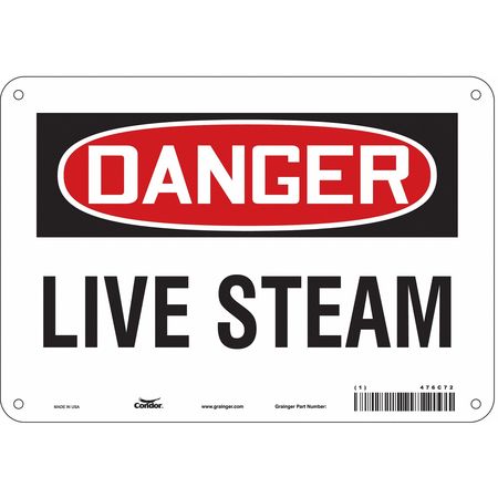 Chemical Sign,10"w,7" H,0.055" Thickness