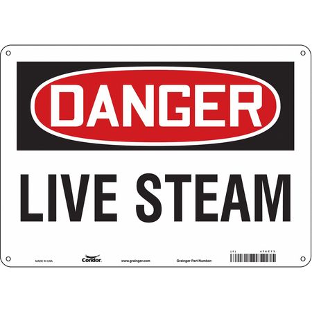 Chemical Sign,14" W,10" H,0.055" Thick (