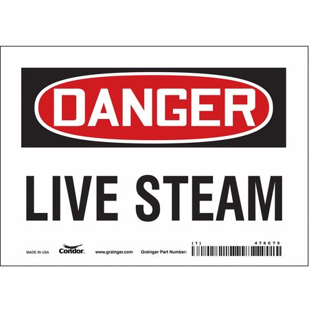 Chemical Sign,7" W,5" H,0.004" Thickness