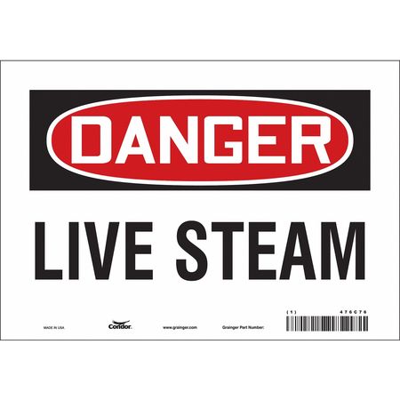 Chemical Sign,10"w,7" H,0.004" Thickness