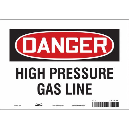 Chemical Sign,10"w,7" H,0.004" Thickness