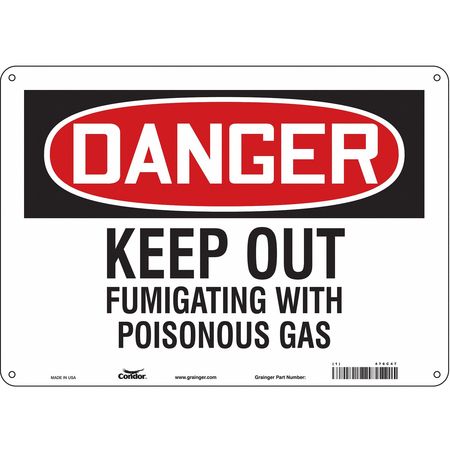 Chemical Sign,14" W,10" H,0.055" Thick (