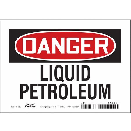 Chemical Sign,7" W,5" H,0.004" Thickness