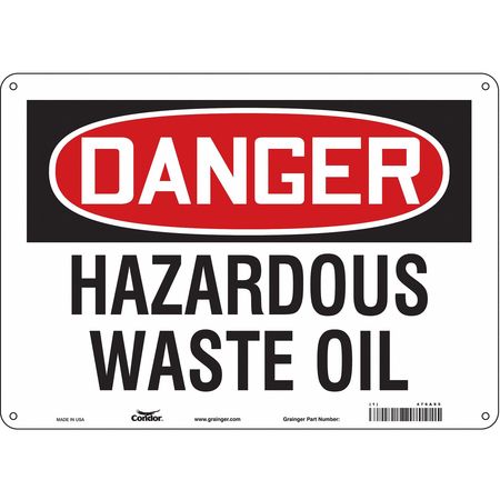 Chemical Sign,14" W,10" H,0.055" Thick (