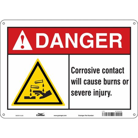 Chemical Sign,14" W,10" H,0.055" Thick (