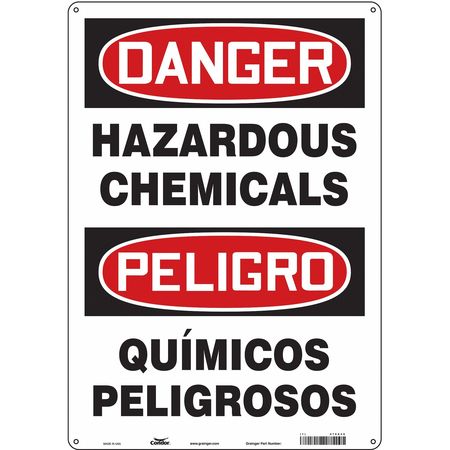 Chemical Sign,14" W,20" H,0.055" Thick (