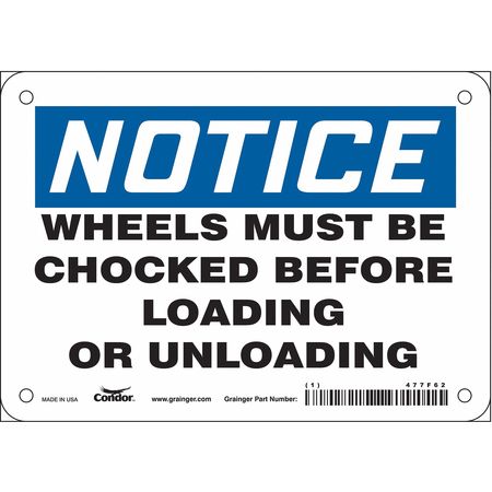 Safety Sign,7" Wx5" H,0.004" Thickness (