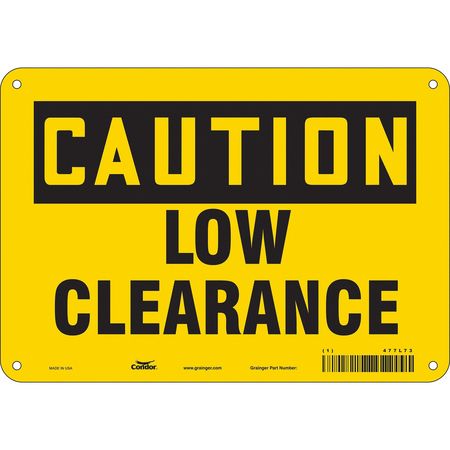 Traffic Sign,10" W,7" H,0.055" Thickness