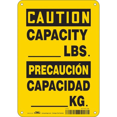 Traffic Sign,7" W,10" H,0.055" Thickness