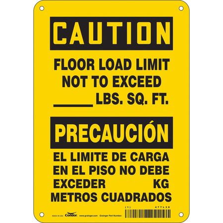 Traffic Sign,7" W,10" H,0.055" Thickness