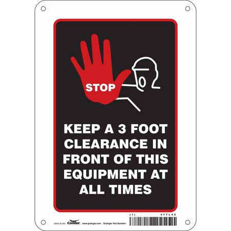 Traffic Sign,7" W,10" H,0.055" Thickness