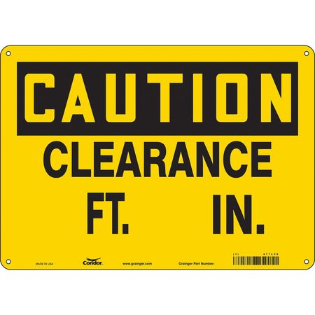 Traffic Sign,14"w,10" H,0.055" Thickness