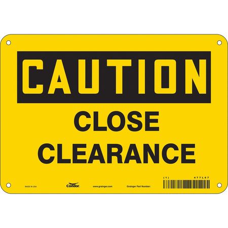 Traffic Sign,10" W,7" H,0.004" Thickness