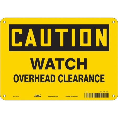 Traffic Sign,10" W,7" H,0.055" Thickness