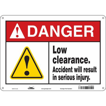 Traffic Sign,14"w,10" H,0.055" Thickness