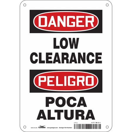 Traffic Sign,7" W,10" H,0.055" Thickness