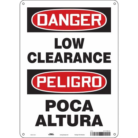 Traffic Sign,10"w,14" H,0.055" Thickness